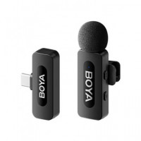BOYA Microfono Inalambrico de Solapa BY-V10 con Tipo C