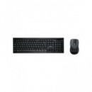 UNICO Pack Teclado+Raton Inhalambrico KB2036 Negro