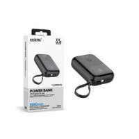 ACCETEL Bateria Externa 10000MAH 22.5W con Cable Lightning