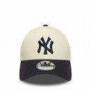New Era Gorra de lino 9FORTY 60595215-LIGHT BEIGE