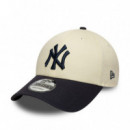New Era Gorra de lino 9FORTY 60595215-LIGHT BEIGE