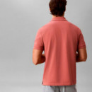 Polo de piqué de algodón con cuello abierto