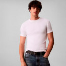 CAMISETA RIB SLIM WOVEN LABEL