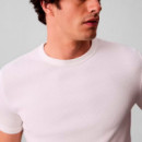 CAMISETA RIB SLIM WOVEN LABEL