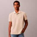 Polo de piqué con cuello en contraste