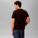 Camiseta de algodón lavado con monograma