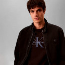 Camiseta de algodón lavado con monograma