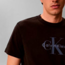 Camiseta de algodón lavado con monograma
