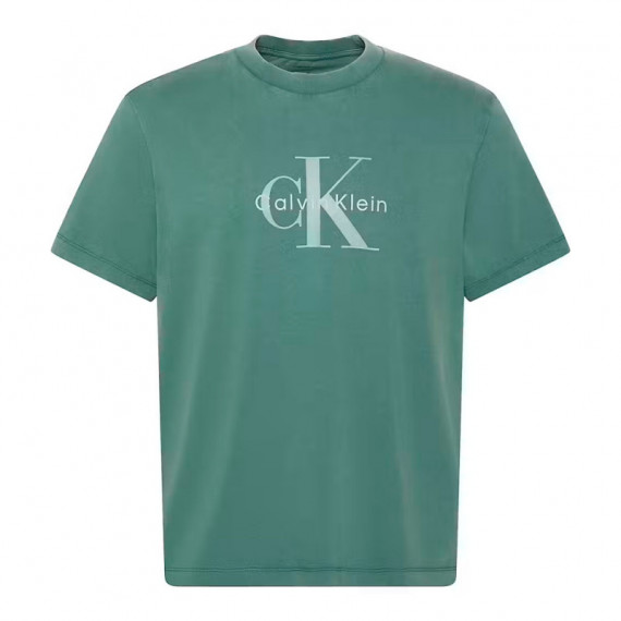 Camiseta de algodón lavado con monograma