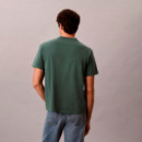 Camiseta de algodón lavado con monograma