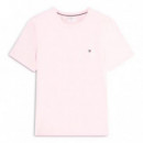 Camiseta slim de punto con logo bordado