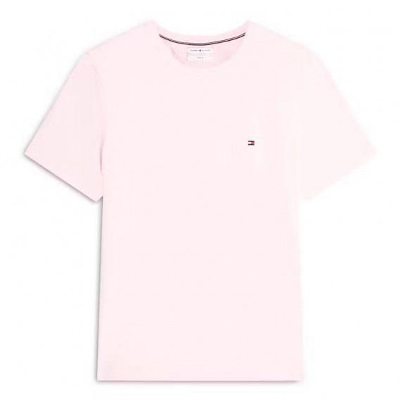 Camiseta slim de punto con logo bordado