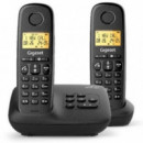 GIGASET Telefono Inalambrico Basic 100 Duo Negro