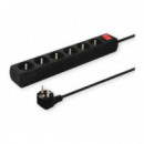 SAVIO REGLETA DE 5 ENCHUFES 1.5M NEGRO