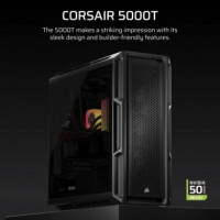 CAJA ORDENADOR GAMING CORSAIR 5000T CRISTAL TEMPLA