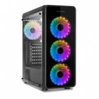 CAJA ORDENADOR GAMING NOX HUMMER TGX RAINBOW ATX R