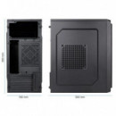 CAJA ORDENADOR TOOQ M-ATX USB 3.0 BLACK ( SIN FUEN
