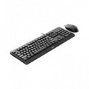 PHILIPS Teclado + Raton SPT6207BL  Negro con Cable