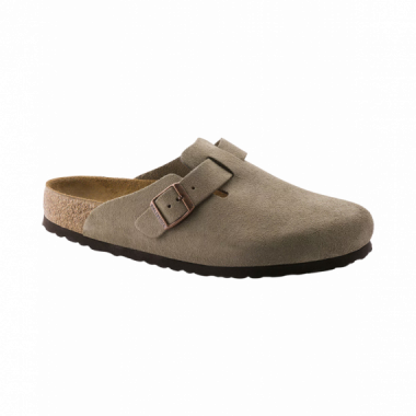 Calzado Zuecos BIRKENSTOCK Boston ante Taupe Plantilla Blanda