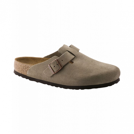 Calzado Zuecos BIRKENSTOCK Boston ante Taupe Plantilla Blanda