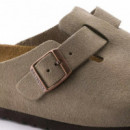 Calzado Zuecos BIRKENSTOCK Boston ante Taupe Plantilla Blanda