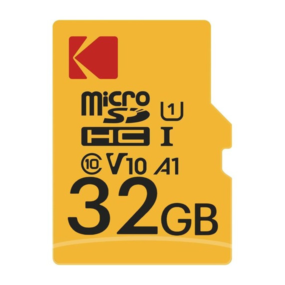 KODAK Tarjeta Memoria Micro SDHC 32Gb Con Adaptador UHS-I U1 V10 A1 90Mbps