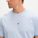 Camiseta de punto con logo lineal