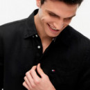 Camisa de corte regular en puro lino lavado