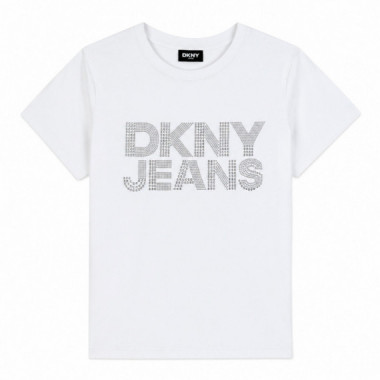 Camiseta JEANS STACKED RHINESTONE