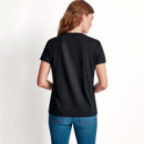 Camiseta JEANS STACKED RHINESTONE
