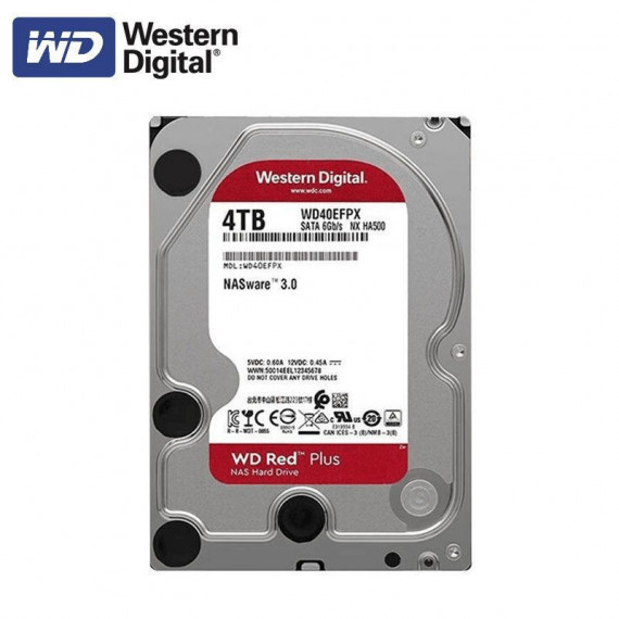 WESTERN DIGITAL Disco Duro 4TB 3.5 WD40EFZX Serie Red Plus 256MB