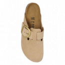 BIRKENSTOCK - boston big buckle lenb - Sandcastle - 1028052/Sandcastle