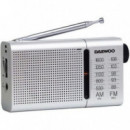 DAEWOO RADIO PORTATIL DW1037/ A PILAS / PLATEADA