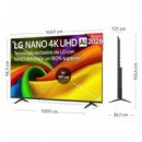 Televisor LG NanoCell 75NU850B6LA 75" 4K UHD Smart TV con Wi-Fi y Bluetooth