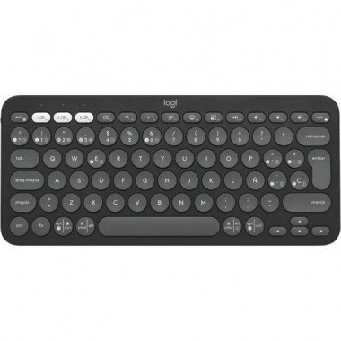 Teclado Logitech Pebble Keys 2 K380s TKL Inal&aacute;mbrico Negro