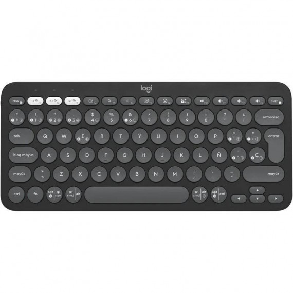 Teclado Logitech Pebble Keys 2 K380s TKL Inalámbrico Negro