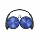 Auricular de Diadema Plegable Sony MDR-ZX110AP con Micrófono Azul