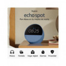 AMAZON Altavoz Bluetooth Echo Spot 2024 Con Pantalla Azul,Alexa Integrado,Manos Libres,Wifi