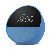 AMAZON Altavoz Bluetooth Echo Spot 2024 Con Pantalla Azul,Alexa Integrado,Manos Libres,Wifi