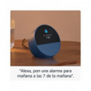 AMAZON Altavoz Bluetooth Echo Spot 2024 Con Pantalla Azul,Alexa Integrado,Manos Libres,Wifi