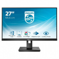 Monitor PHILIPS 27" IPS Multimedia Ergonomico VGA DVI Dp HDMI Black