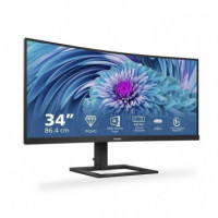 Monitor PHILIPS 34" 100HZ 4K Multimedia Reg Altura Curvo HDMI Dp Black
