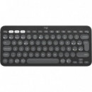 TECLADO LOGITECH PEBBLE KEYS 2 K380S TKL WIRELESS BLACK