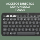 TECLADO LOGITECH PEBBLE KEYS 2 K380S TKL WIRELESS BLACK