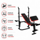 Banco de Musculacion Multifuncional Plegable Serie Multigym 400 ATHANSPORT