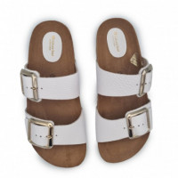 NATURE FEET Sandalia Tipo Bios 7232-BUGUI Blanco