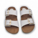 Nature Feet Sandalia tipo Bios 7232-BUGUI BLANCO