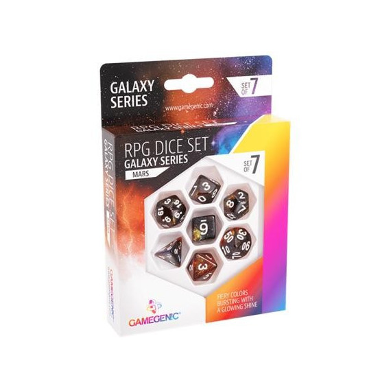 Set de Dados D6 Marte  GAMEGENIC