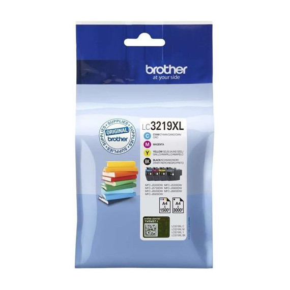 BROTHER Pack Tintas LC3219XL Cyan, Magenta, Amarillo y Negro
