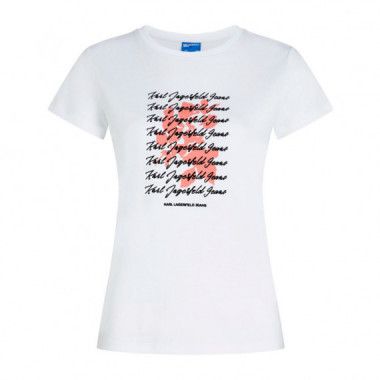 CAMISETA SLIM TEE FLOCKED FLORAL